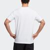 Adidas Essential Logo Patchwork Sports Crew Neck T-Shirt Men Tops White H39356