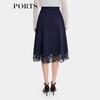 PORTS Women's Lace Mid-Length High-Waist Skirt