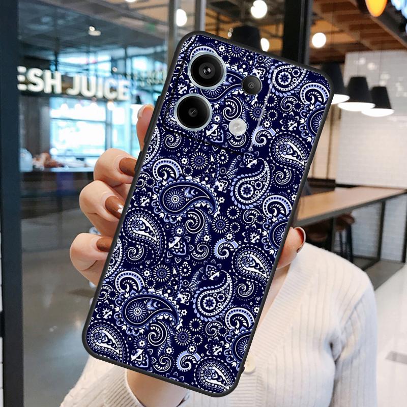 Bandana Seamless Pattern Case For Xiaomi Redmi Note 11 9 10 12 13 14 15 Pro Plus Redmi 15 15C 10C 12C 13C 14C Cover