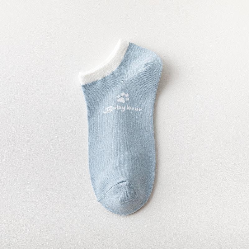 Ladies Summer Thin Lovely Low Top Sweat Absorption Breathable Shallow Mouth Short Tube Boat Socks