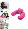 Luxurious Inflatable Travel Pillow Set With Eye Mask And Earplugs For Airplane Comfort