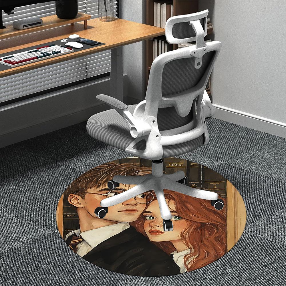

1pc Harry Potter Office Round Area Rug, Under Office Chairs Bedroom Living Room Home Decor a1022387 80cm by 80cm