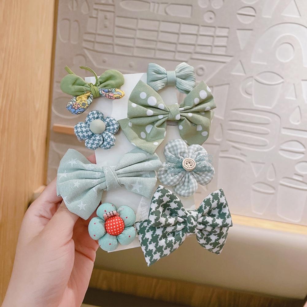 Dětská vlásenka 8ks/sada Dětská mašlička Vlásenky Pokrývka hlavy BB Clip Vlasové doplňky