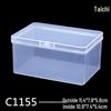 Rectangular Transparent Plastic Storage Box for Accessories and Screws