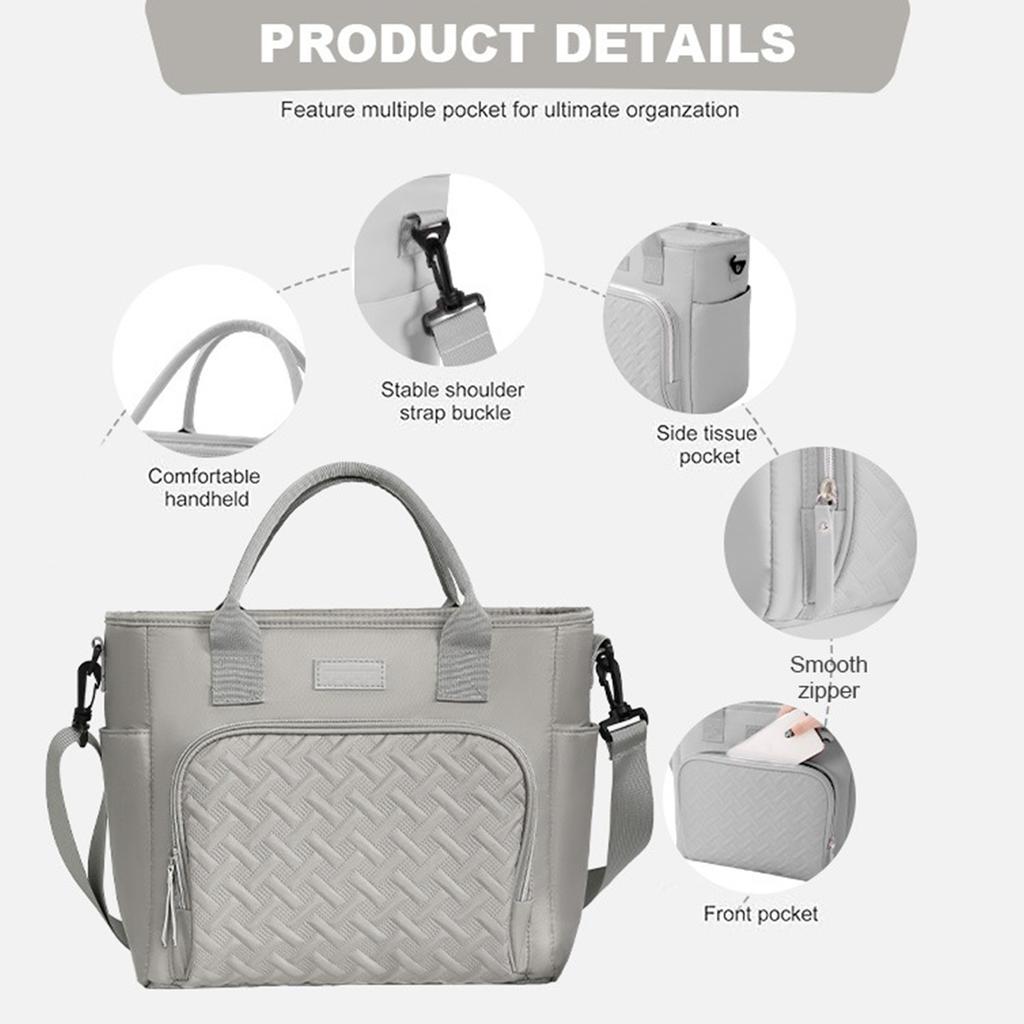 Yanzai Kühltasche, Isolierte Zusammenfaltbare Lunch-Kühltasche für Arbeit, Camping, Strand, Reise, Tragbar, Weichseitig, Auslaufsicher, Wate