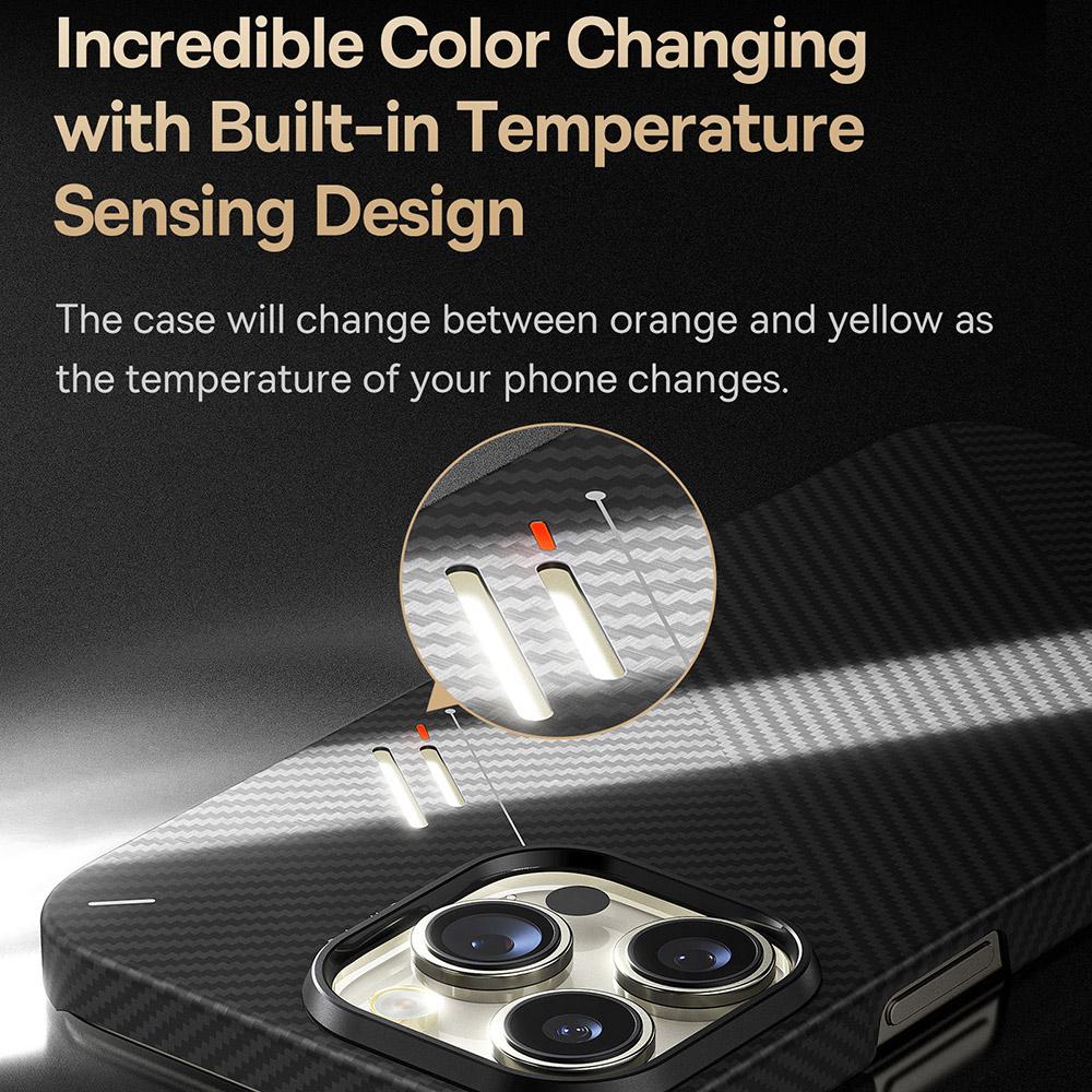 BASEUS BS-PG071 For iPhone 16 Pro Max Case Compatible with MagSafe Aramid Fiber Ultra Thin Protective Cover