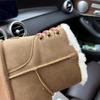 Winter new medium tube snow boots women's winter thick-soled woven with cowhide wool thickened velvet warm shoes