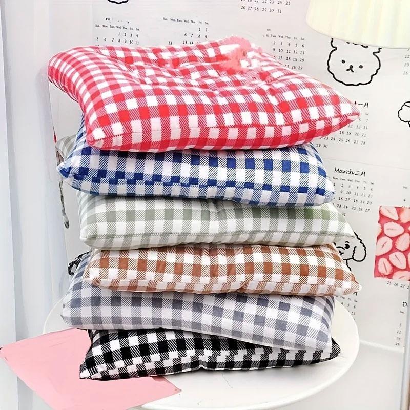 1Pc With Strap Office Supplies Cushion Winter 40x40CM Thicken Window Seat Cushion Warm Cotton Pad Student Fart Pad