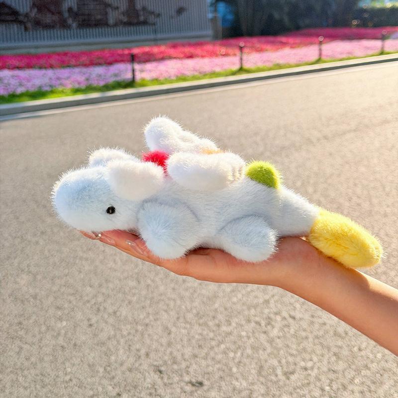 Cartoon Vliegende Draak Pluche Speelgoed Hangend Kussen Ornament Kamerdecoratie Schattig Kleurrijk Dier Knuffelpop Voor Kind Cadeau 25CM
