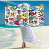 Personalized customized proof beach towel with Untitled Dance pattern - soft, absorbent,quick-drying,perfect swimming,camping&bathing