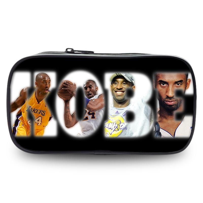 Kobe Bryant Sports Star Pen Case Large Capacity Stationery Organizer For Students
