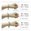 [swars] Bracelet Unisex Metal Hypoallergenic Stainless Steel Mantel Chain Silver (21, Width: 8mm)