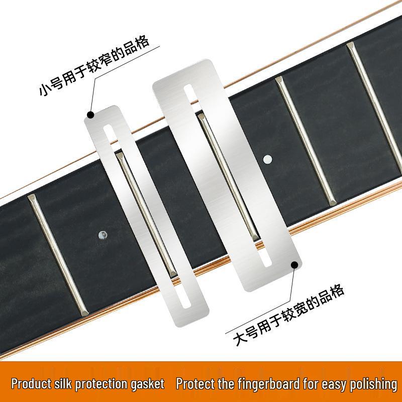 Professional Guitar Fretboard Maintenance Set: String Separator, Polishing Sandpaper, Shim Repair Tools
