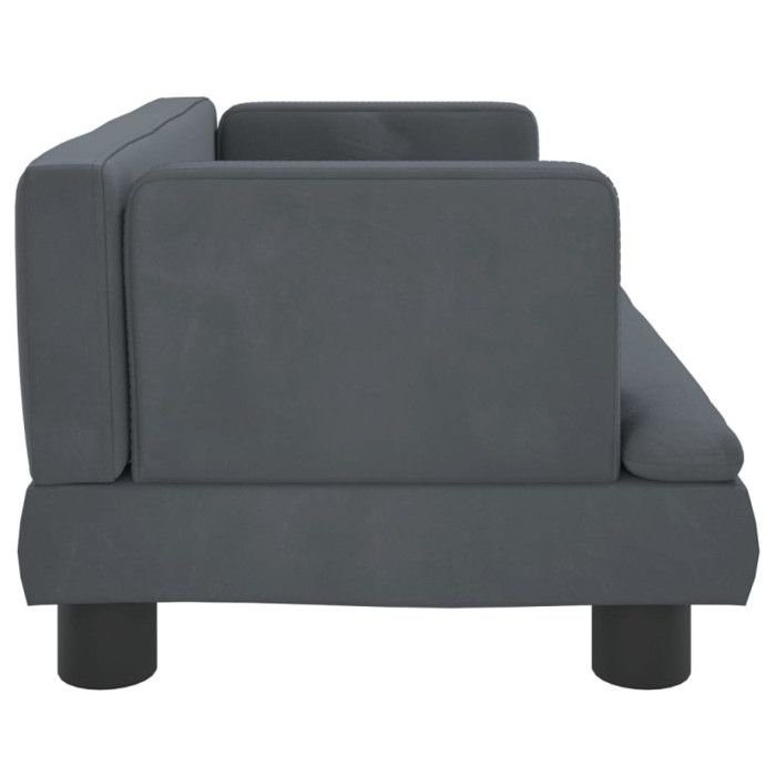VidaXL Children's Sofa Dark Grey 60x40x30 Cm Velvet 3196319