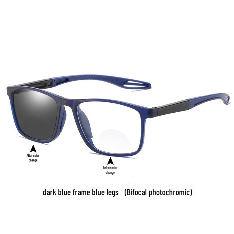 Photochromic Multi-Focus Reading Glasses: High-Definition, Blue Light Blocking for Men and Women. Perfect for Middle-Aged and Seniors.
