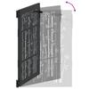 Garden Gate Black 110 X 155 Cm Powder Coated Steel
