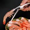 1 Stück Garnelenschäler Edelstahl Garnelenentdarmungsgerät Schäler Gerät Kreative Küchenkoch-Meeresfrüchte-Werkzeuge Küchenhelfer Garnelen