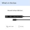 Microsoft Surface USB4 Dock Gigabit To Power Black – Ethernet, USB-C 2xUSB-C/1xUSB-A/HDMI (65W Delivery) –