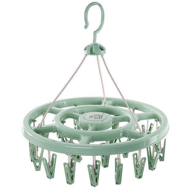 Větrovzdorný víceklipový věšák na ponožky a oblečení - Ideální do kolejí