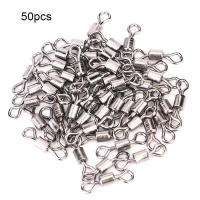 50 stücke Edelstahl Angeln Stecker Pin Lager Roll Swivel Fisch Zubehör(# 10)