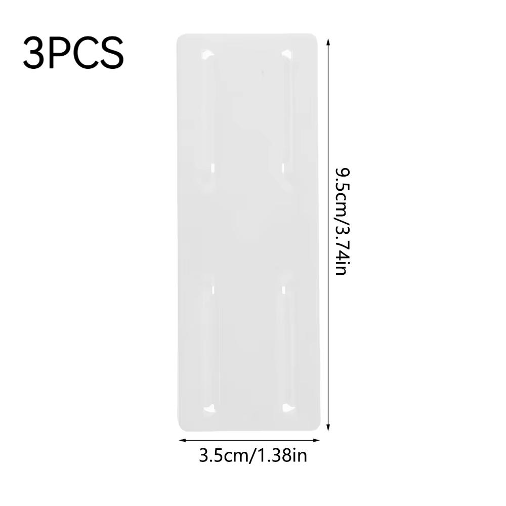 3/5 Pairs Ultra-Strong Adhesive Power Strip Holder No Drill, Space-Saving Wall Mount with Cable Management for Home & Office