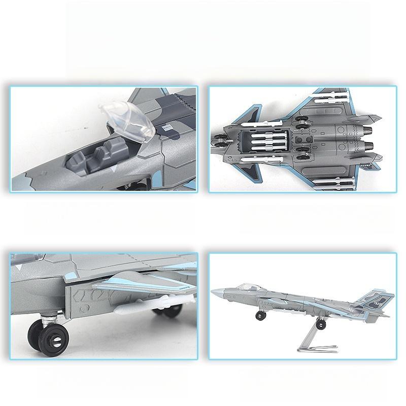 1:100 The F-22 Stealth Fighter Model Creative Military Series Building Blocks Home Decor Assembled Toys For Boys Christmas Gifts