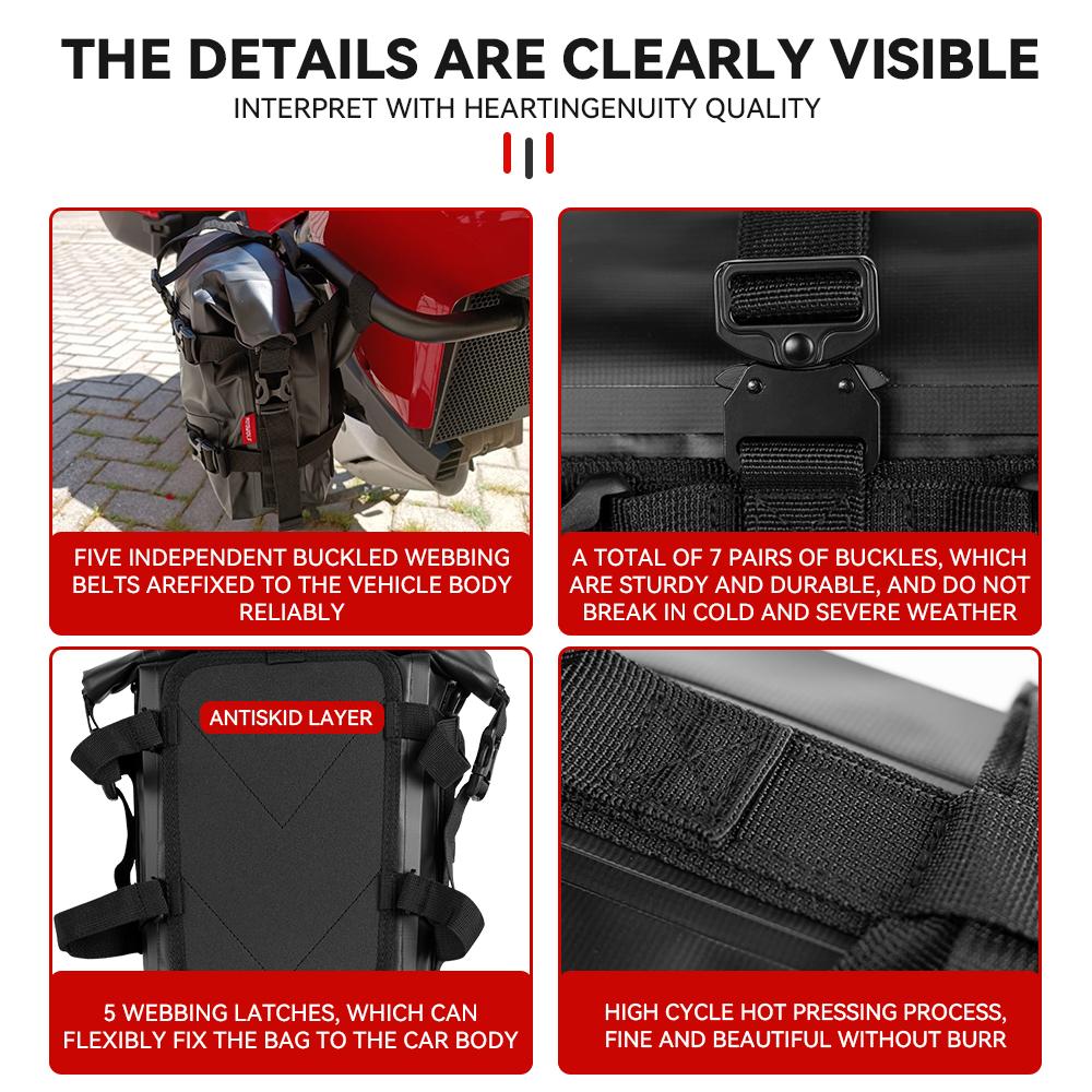 For BMW R1200GS R1250GS For HONDA NC750X CB500X Motorcycle Frame Crash Bars Waterproof Bag Bumper Repair Tool Placement Bag