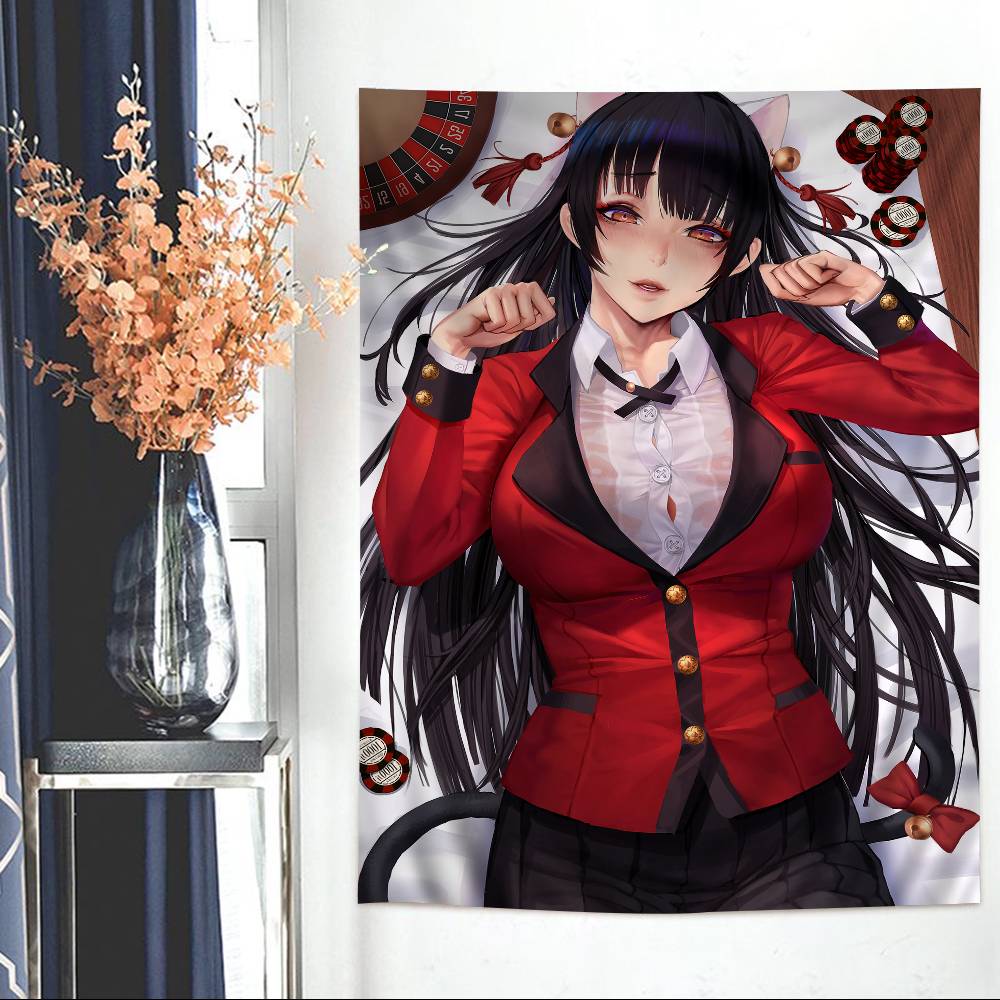 Japanese Manga Kakegurui Hanging Bohemian Tapestry Hippie Wall Hanging Bohemian Wall Tapestries Mandala Wall Hanging Home Decor