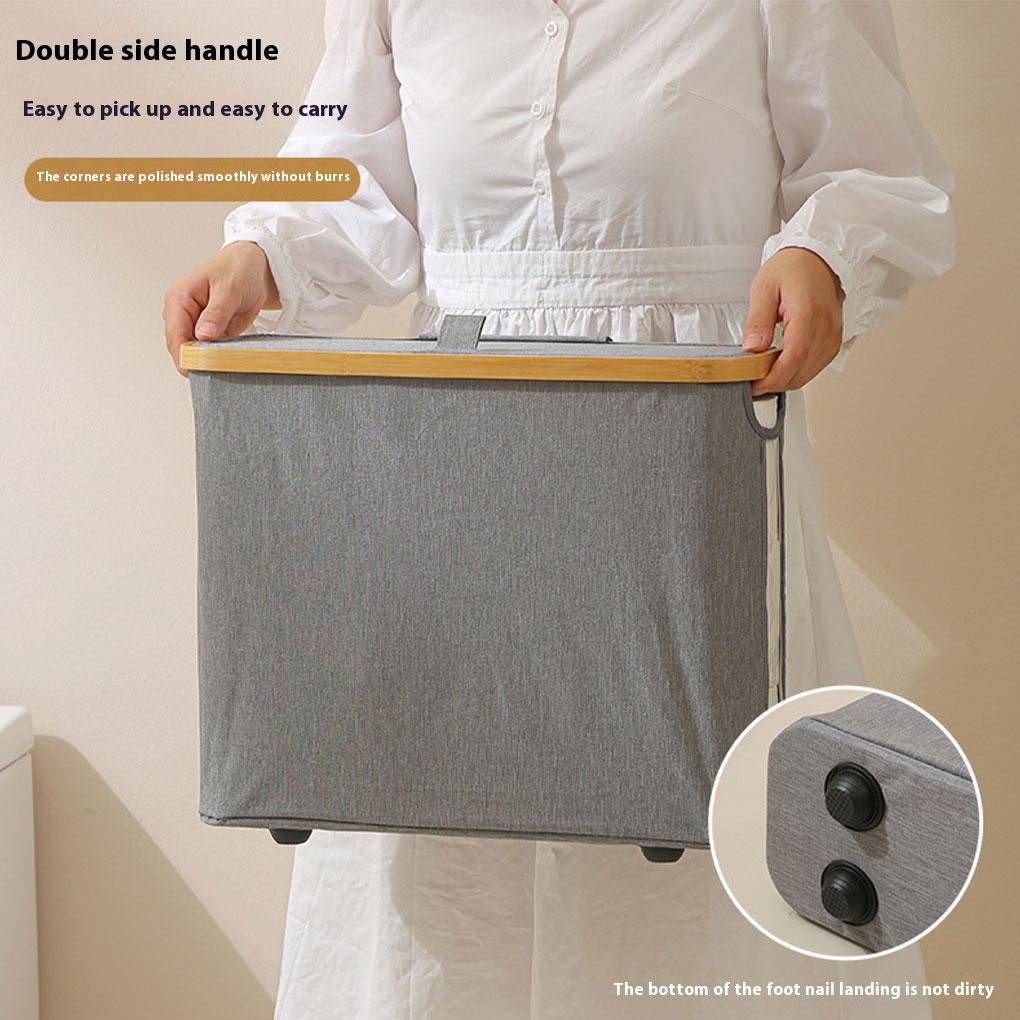 Atmungsaktiver Stoffbezug, leicht und langlebig, Schmutzwäschekorb, Aufbewahrungsorganisation für die Küche