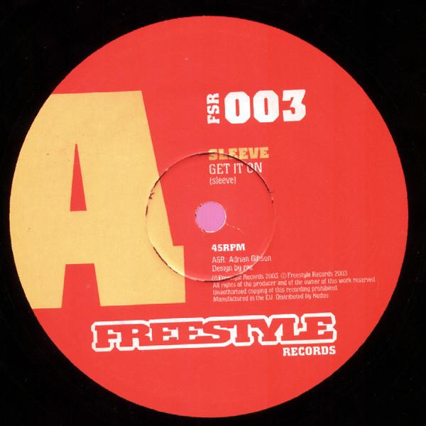 12inch Record SLEEVE - Get It On / Jim Jams / The Future FSR003 2004 UK Dance & Electronica Used