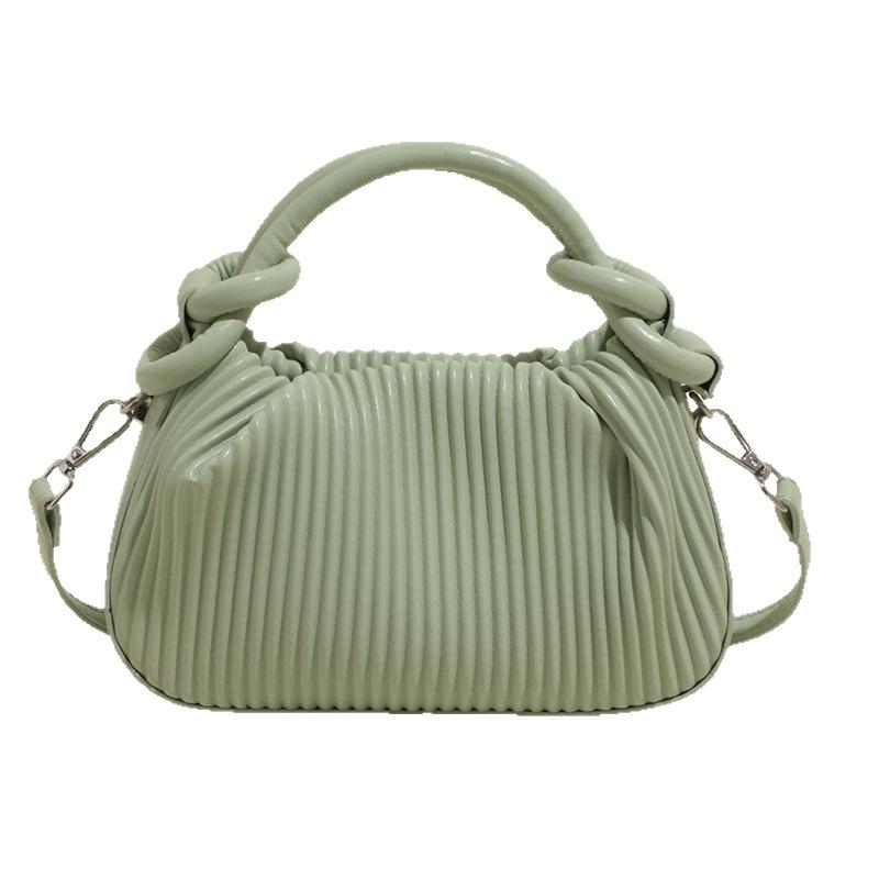 New Casual Handbag Women's Bag Fashion Pleated Versatile Shoulder Messenger Bag