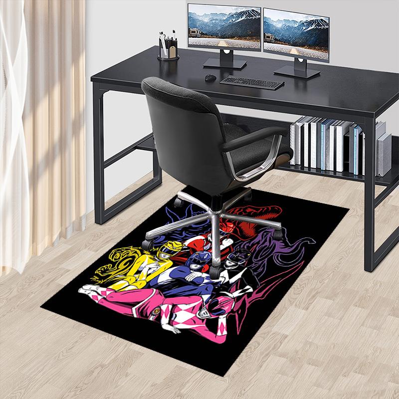 

1pc Power Rangers Dino Charge Chair Mat - Anime Cartoon Design, Non-Slip Carpet for Office, Home Decor, Living Room, Bedroom, Game Room - Perfect Gift 60cm by 90cm