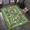 Cartoon City Road Print Carpet for Bedroom Living Room Bedside Sofa Floor Mat Modern Home Decor Area Rug Large Size