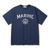 VINWUED Marine Vintage Navy Semi-Oversized T-Shirt