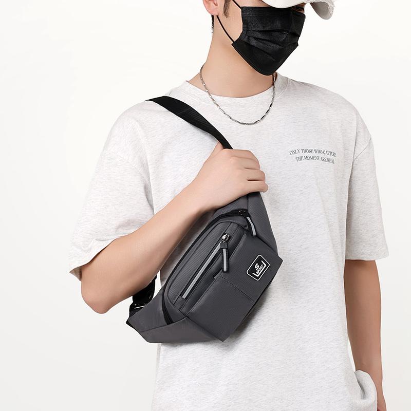 New  Multi Layer Men's Waist Bag Outdoor Leisure Sports Women's Chest Bag Travel Mobile Wallet
