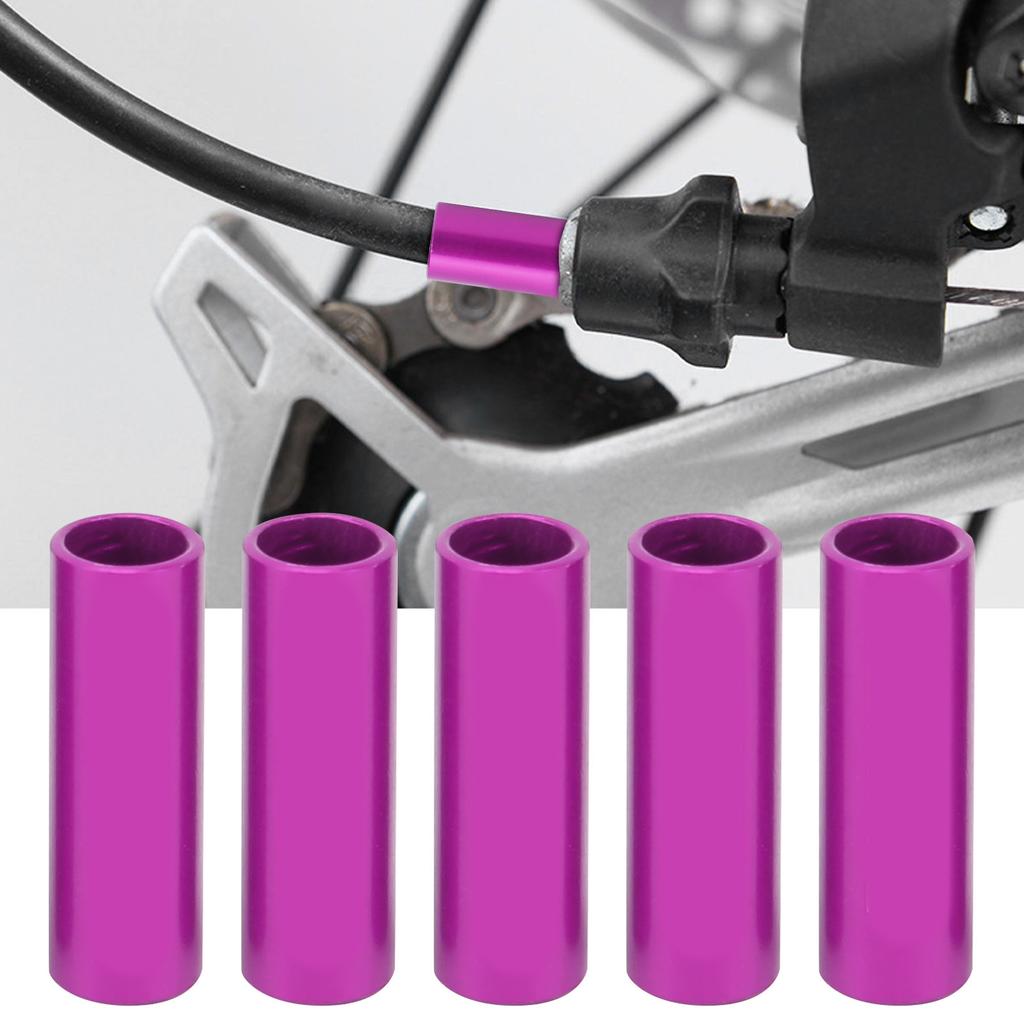 DUUTI 5pcs 4mm   Cable End   Aluminum Alloy Brake Shifter Cable Tips Crimps Ferrules