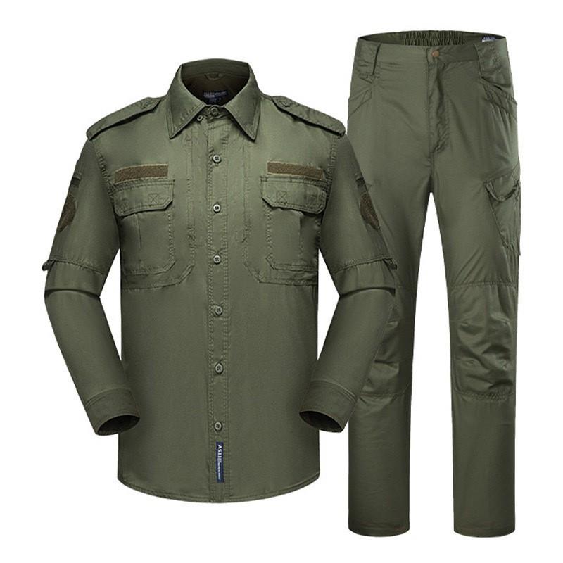 Tactical Training Uniform Set Long Sleeve Camo Outdoor Workout Gear Breathable Durable Men Women Fall