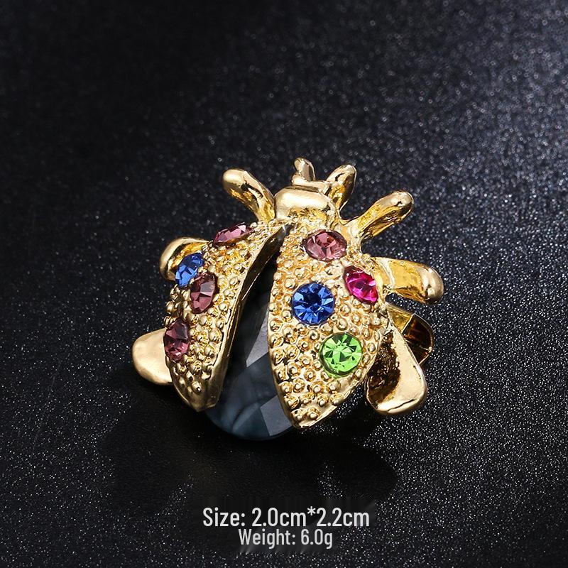 

Брошь в виде пчелы с каплями масла в новом стиле - милая булавка в виде животного для воротников и аксессуаров одежды