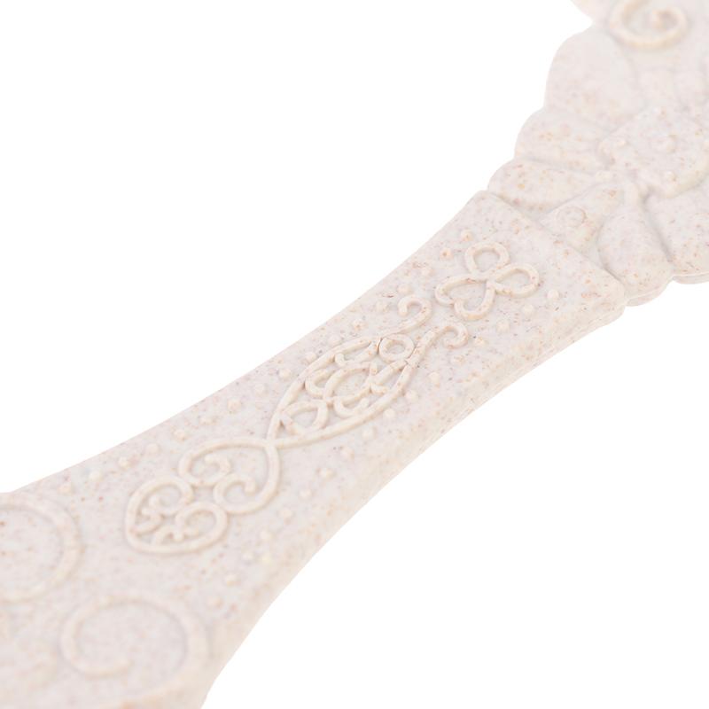 מראה איפור ידנית מגולפת וינטג' מראה ידנית עם ידית קוסמטיקה