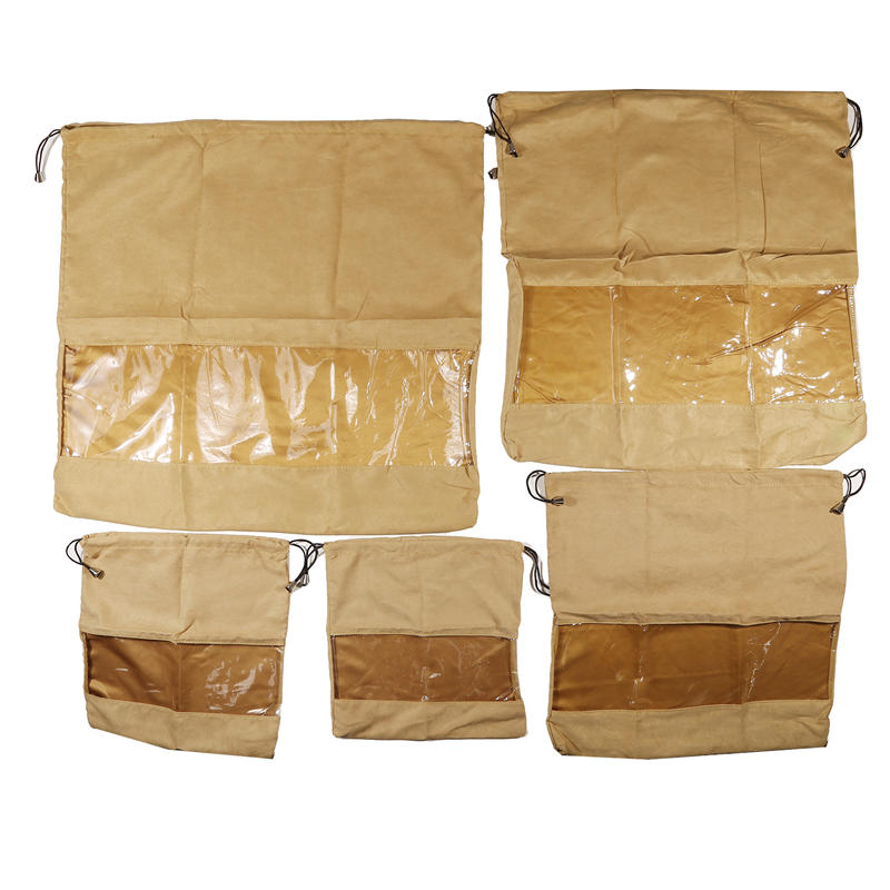 Underwear Storage Bag Transparent Breathable Moisture Resistant Fully closed dust bag Drawstring Home Organization