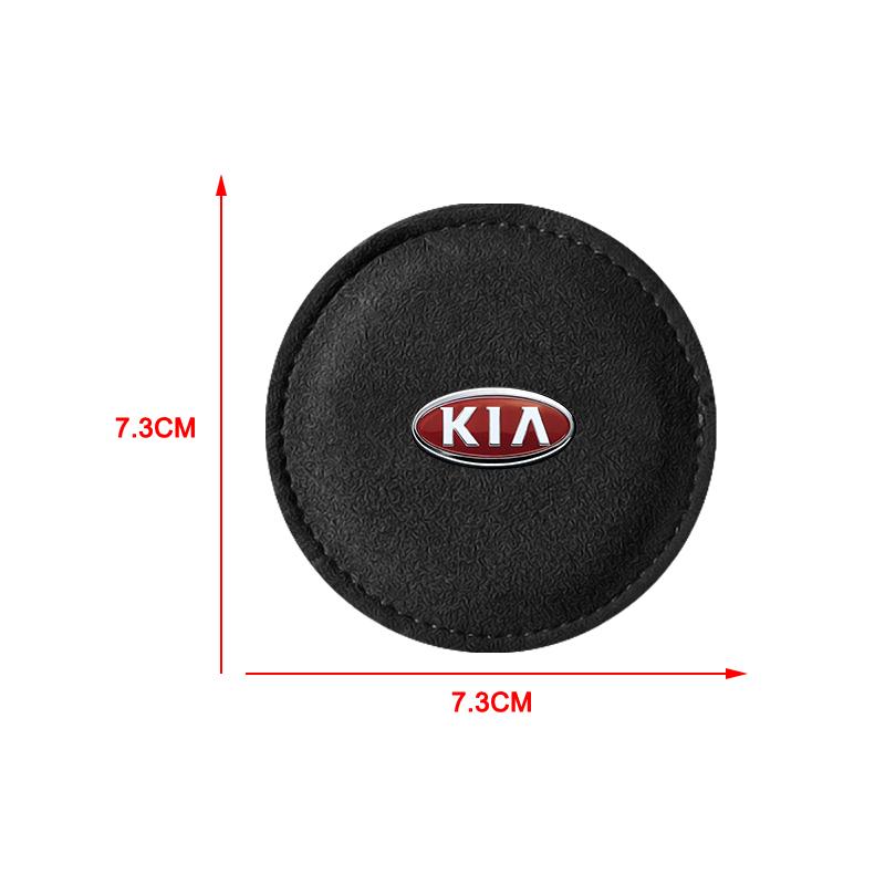 1 buc 2025 Modă Nou Suport de pahar auto Pad PU Piele Slot Coaster antiderapant Mat Pentru KIA K5 K9 Sorento Ceed Sportage Carnival Stinger Forte Niro Cadenza