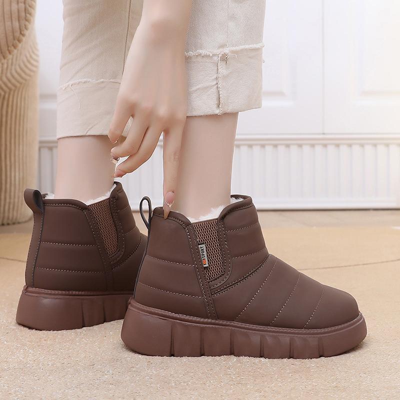Dámské zimní bavlněné boty nové dámské boty do chladného počasí pohodlná a měkká podrážka protiskluzové boty dámské boty zdarma