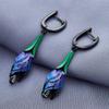 Vintage Ethnic Style Irregular Pendant Earrings Ladies Niche Personality Creative Holiday Party Fashion  Accessories