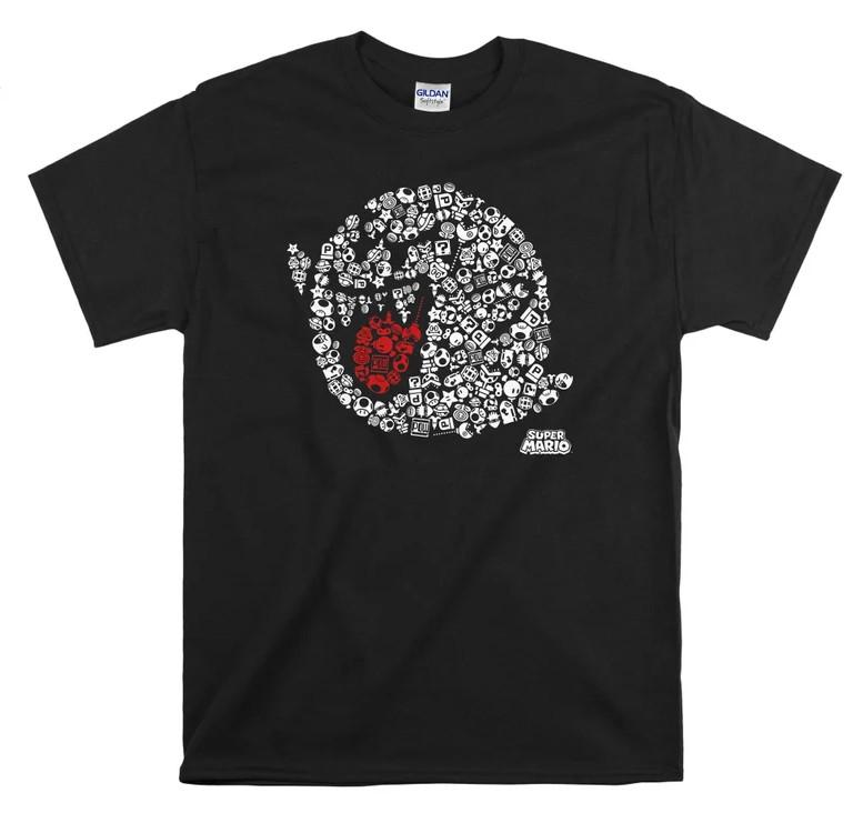 

Nintendo Super Mario Iconic Boo T-shirt Hoody Kids Child Tote Bag Tshirt S-5XL M