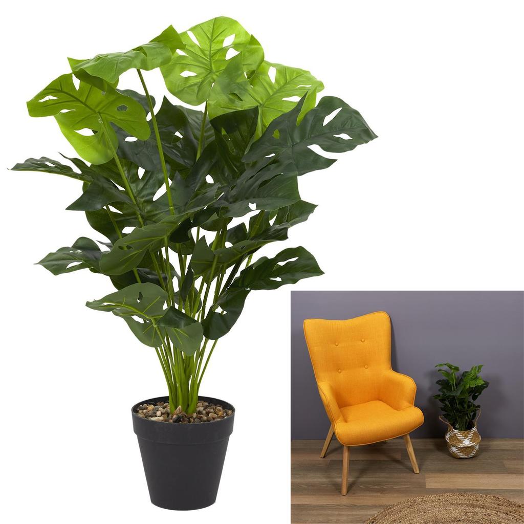 ARTIFICIAL MONSTERA Plant In a Pot 80 Cm HIGH