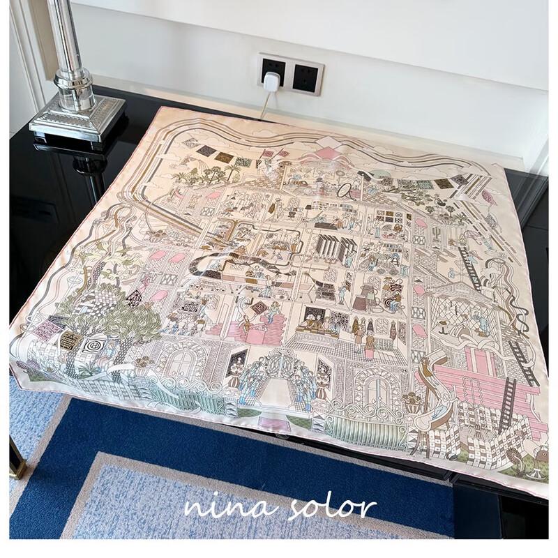 NINA SOLOR Heavy Twill Silk Scarf