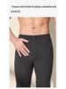 Men's Extra Thick Fleece-Lined Mulberry Silk Wool Long Johns for Autumn and Winter - Warm, Seamless Base Layer Pants