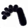 Customized autumn and winter imitation fox hair scarf with hairball plush versatile long scarf thickened warm plush shawl