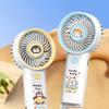 Cartoon Animal Handheld Fan with Hook 3 Speed Adjustable USB Rechargeable Summer Cooling Fan Portable Travel Mini Personal Fan