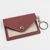 Porta carte di credito porta carte di credito con cerniera in pelle PU da donna Porta biglietti da visita Mini porta biglietti da visita regalo